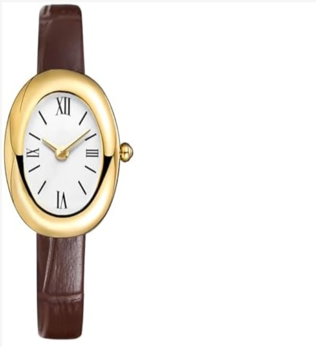 MASTOP Bracelet Watch for Women - Elegant 24mm Oval Dial Bangle Watch - Gold Jewelry Style Quartz Wristwatch - Gift for Her