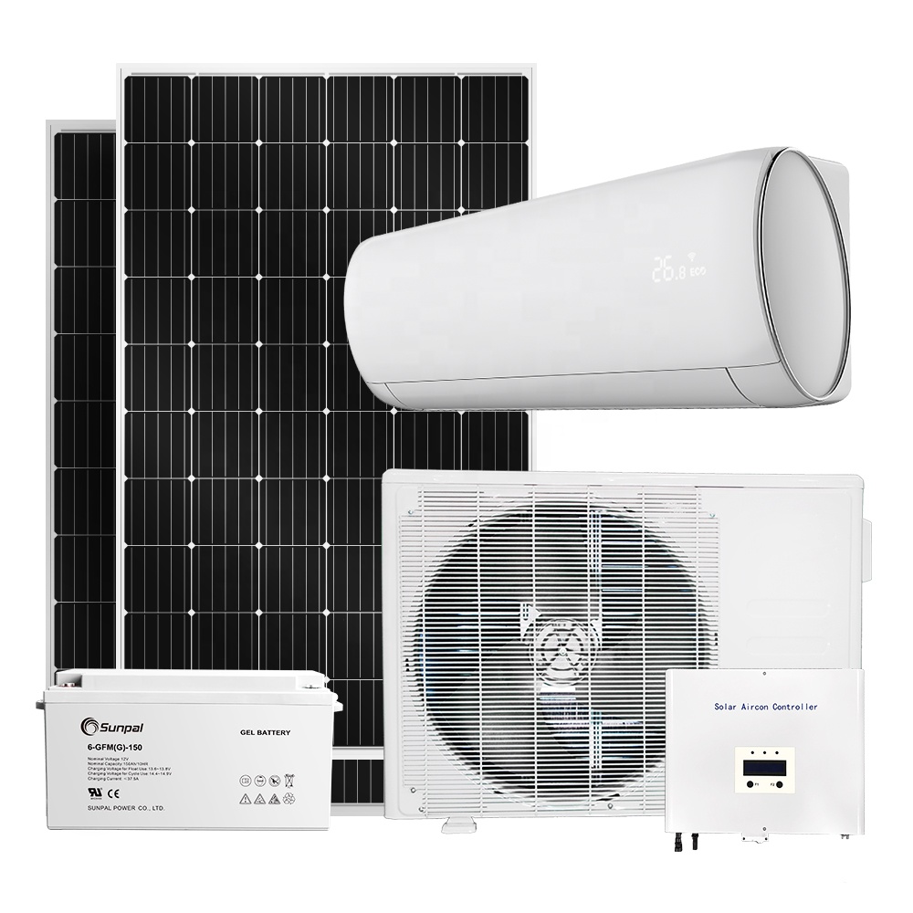 Sunpal Off Grid Solar Ac Air Conditioner System Solar Power Minisplit Ac Unit Air Conditioning 48v Dc Battery Voltage