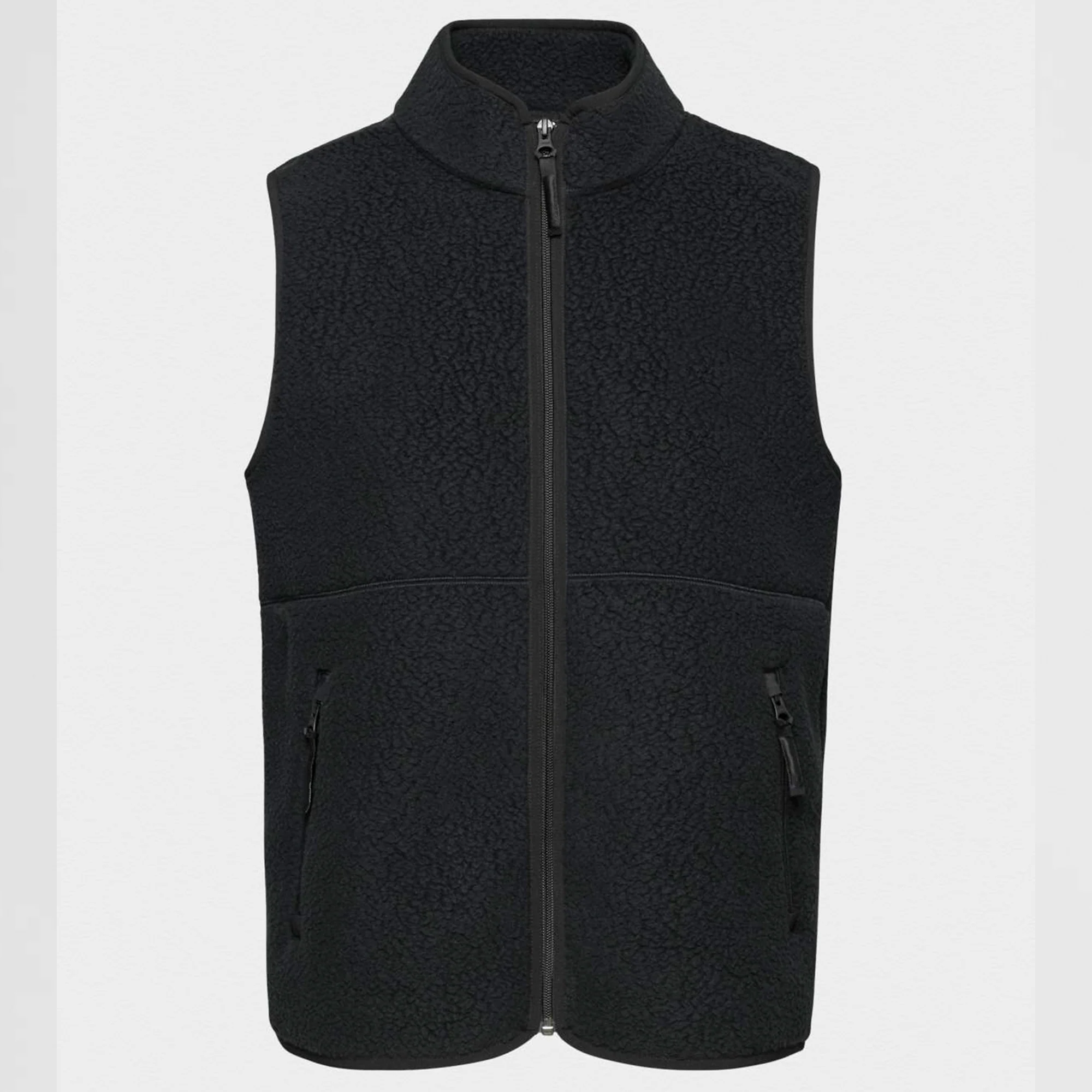 Rapbin Vests for Women Lightweight Stand Collar Sherpa Fuzzy Fleece Vest Buttoned Sleeveless Jackets with 3 Pockets