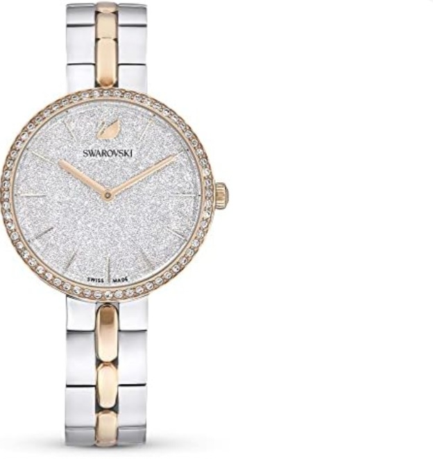 Swarovski Cosmopolitan Crystal Watch, Clear Crystals, Rose Gold Tone Finish, Swiss Made, Part of The Cosmopolitan Watch Collection