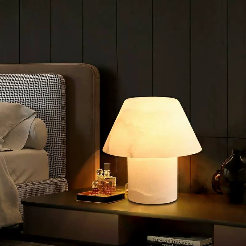 Imported Spanish marble mushroom nordic creative marble table lamp JY6230