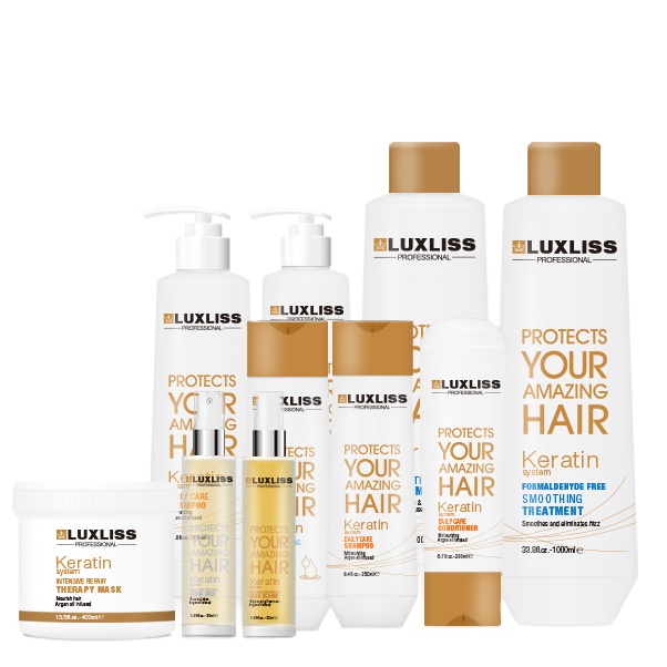 Hot Selling Hair With Low Price Private Label Shampoo And Conditioner Luxliss Luxe Organix Keratin Treatment